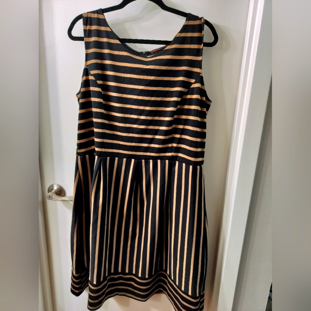 Tan Straped Dress